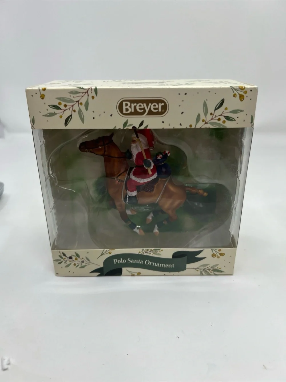 BREYER Horse Pony  Santa Polo Ornament #700689 [-] New In Box Christmas Holiday